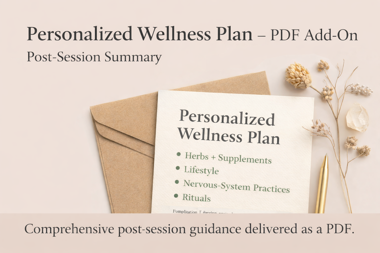 Personalized Wellness Plan PDF Add On